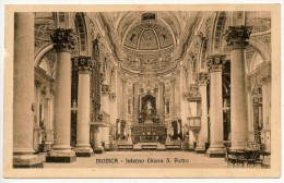 MODICA (RG) INTERNO CHIESA DI S. PIETRO 1917 - Modica