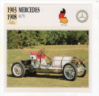 DEC15   72081  MERCEDES 60/70   ( Fiche Auto ) - Autosport - F1