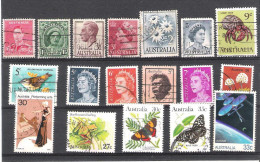 AUSTRALIE: Lot De 50 TP 1937...1997 Séries Courantes,timbres De Voeux,animaux,espèces En Voie De Disparition Etc.. - Verzamelingen