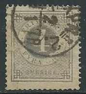 1872-79 SVEZIA USATO CIFRA E TRE CORONE 4 ORE D. 14 - ZX0.2 - Oblitérés