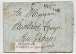 Lettre (LAC) Adressée En 1804 De NISMES Au VIGAN (Gard) (82751) - 1801-1848: Précurseurs XIX