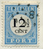 PAYS BAS 1881 YVERT N° 8 TYPE 1 OBLITERE COTE 37.5E - Strafportzegels