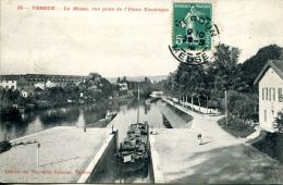 N°45794 -cpa Verdun -la Meuse- Péniche Dans Le Sas- - Péniches