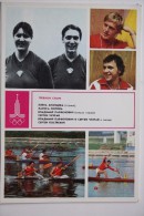 Postcard Khlopzeva, Popova -   USSR - Rowing -  1982  KAYAK - Aviron