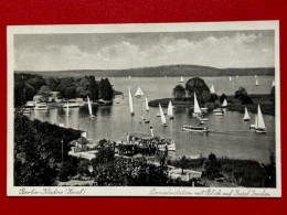 AK Berlin Kladow Havel Dampferstation Mit Blick Auf Insel Imchen 1936 Restaurant Brandenburger Eck - Spandau