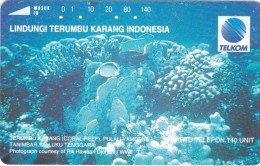 Indonesia, S225, Terumbu Karang (Coral Reef), Pulau Yamdena, 2 Scans. - Indonesia