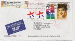 Lettre Des états Unis Pour La Belgique - Poststempel