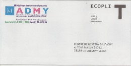 Enveloppe Réponse T ADMY  Dépistage Du Cancer - Cartes/Enveloppes Réponse T