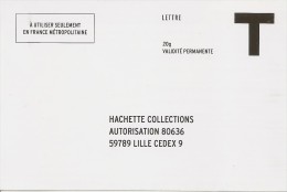 Carte Réponse T Hachette Collections - Karten/Antwortumschläge T