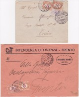 ITALIE 2 LETTRES TAXEES - Strafport