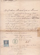 LOMBARDIE  DOCUMENT AVEC FISCAL  OCCUPATION AUTRICHIENNE - Lombardo-Venetien
