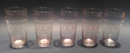 BG-006  5 Bierglazen S.E.O - Verres