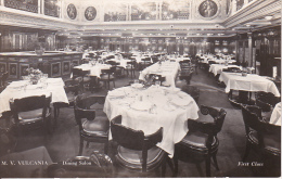 PC M.V. Vulcania - Dining Salon First Class - Cosulich Line Of Trieste (20402) - Paquebots