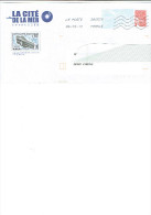 Enveloppe Entier Postale  FRANCE / CHERBOURG - Bathyscaphe Archimède - Record Plongée - Duikboten