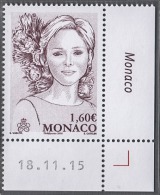 MONACO 2015 / 2016 / Y.T. N° 3006  - Le Premier Timbre à L’effigie De La Princesse Charlène - NEUF ** - Ungebraucht