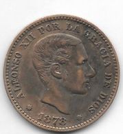 *spain  5  Centimos 1878  Km 674  Vf+ - Premières Frappes