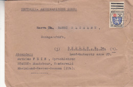 Allemagne - Occupation - Zone Française - Lettre De 1946 - Oblitération Montabaur - Armoiries - Altri & Non Classificati