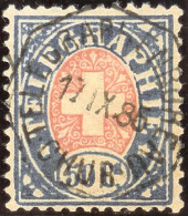 Heimat GR Chur 1886-09-17 Telegraphen-OO Auf Telegraphen-Marke Zu#16 - Telegrafo