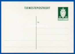 NORWAY PRE-PAID CARD UNUSED 35 ORE OFFICIAL TYPE OFF. SAK. BREVKORT  WATERMARK INVERTED & REVERSED - Postal Stationery