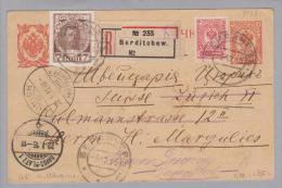 Heimat GR Davos-Platz 1916-01-22 R-GS Aus Ukraine Berditchew - Ganzsachen