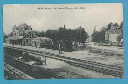 CPA Chemin De Fer La Gare Et L'avenue De La Gare SEES 61 - Sees