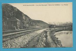 CPA Chemin De Fer Le Train Baie De Grésine Lac Du Bourget AIX LES BAINS 73 - Aix Les Bains