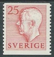 1951-52 SVEZIA GUSTAVO VI ADOLFO 25 ORE MH * - ZX7.8-2 - Unused Stamps