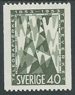 1953 SVEZIA SERVIZIO TELEGRAFICO 40 ORE MH * - ZX7.9 - Unused Stamps