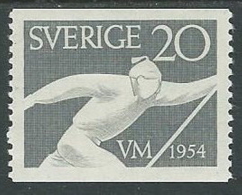 1954 SVEZIA MONDIALI DI SCI A ARE FALUN 20 ORE MH * - ZX7.9 - Unused Stamps