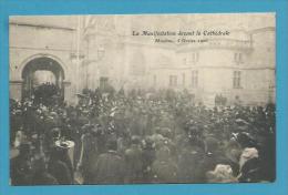 CPA Manifestation Devant La Cathédrale En 1906 à MOULINS 03 - Moulins