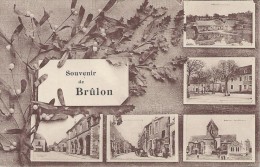 72 Sarthe Brûlon Souvenir De Brûlon Multivue TBE - Brulon