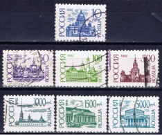 R+ Russland 1992 1995 Mi 238 240 279 281 414 419 421 Gebäude - Usados