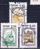 R+ Russland 1997 Mi 628 635 638 Symbole - Used Stamps