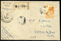 A.O.F. N° 21 / LR AVION DU 1er. R.T.S. DE SAINT LOUIS EN 1945 POUR NIEDERBRONNE - B - Briefe U. Dokumente