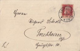BAVARIA, PRINCE LUITPOLD, STAMPS ON COVER, 1911, GERMANY - Cartas & Documentos