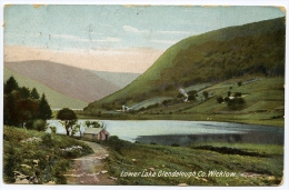 GLENDALOUGH : LOWER LAKE / POSTMARK - BRAY / ADDRESS - LONDON, STROUD GREEN, CONNAUGHT ROAD, HORNSEY - Wicklow