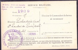 Cachets Militaires - Lettre - Bolli Militari A Partire Dal 1900 (fuori Dal Periodo Di Guerra)