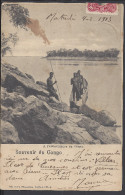 CONGO BELGE - 1913 - CORRESPONDANCE DE MATADI  SUR CARTE POSTALE " A L'EMBOUCHURE DU CONGO " VERS BRUXELLES - - Cartas & Documentos