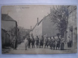 51 - CPA - PARIS - VERZY - Rue Carnot - SOLDATS - SUPERBE Carte ANIMEE Peu Commune - Verzy