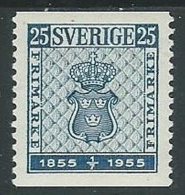 1955 SVEZIA PRIMO FRANCOBOLLO SVEDESE 25 ORE MH * - ZX8 - Nuevos