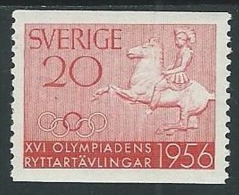 1956 SVEZIA OLIMPIADI DI MELBURNE GARE IPPICHE 20 ORE MH * - ZX8 - Unused Stamps