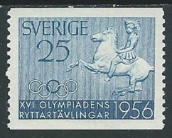 1956 SVEZIA OLIMPIADI DI MELBURNE GARE IPPICHE 25 ORE MH * - ZX8.2 - Unused Stamps