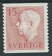 1957 SVEZIA GUSTAVO VI ADOLFO 15 ORE MH * - ZX8.2 - Unused Stamps