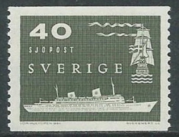 1958 SVEZIA COLLEGAMENTI POSTALI MARITTIMI 40 ORE MNH ** - ZX8.3 - Unused Stamps