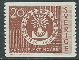 1960 SVEZIA ANNO DEL RIFUGIATO 20 ORE MNH ** - ZX8.3 - Unused Stamps