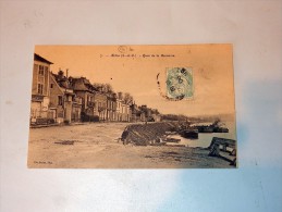 Carte Postale Ancienne : ABLON : Quai De La Baronnie, En 1908 - Ablon Sur Seine