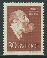 1960 SVEZIA GUSTAV FRODING 30 ORE D. TRE LATI MNH ** - ZX8.8-2 - Nuevos