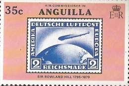 E) 1979 ANGUILLA, WORLD-ZEPPELIN, FIRST FLIGHT OF GRAF ZAPPELING TO SOUTH AMERICA, MNH - Anguilla (1968-...)