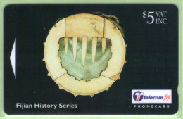 Fiji - 1998 Artifacts - $5 Breastplate - FIJ-116 - VFU - Fiji