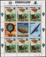 PARAGUAY: Dirigeables, Ballon, Zepellin. (MICHEL 3704)bf Emis En 1983  DENTELE  ** MNH. - Montgolfières